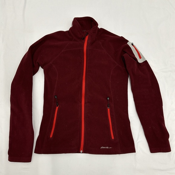 Eddie Bauer Maroon First Ascent Cloud Layer® Pro Fleece Full-Zip - Picture 2 of 7